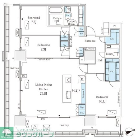 ロイヤルパークス品川の物件間取画像